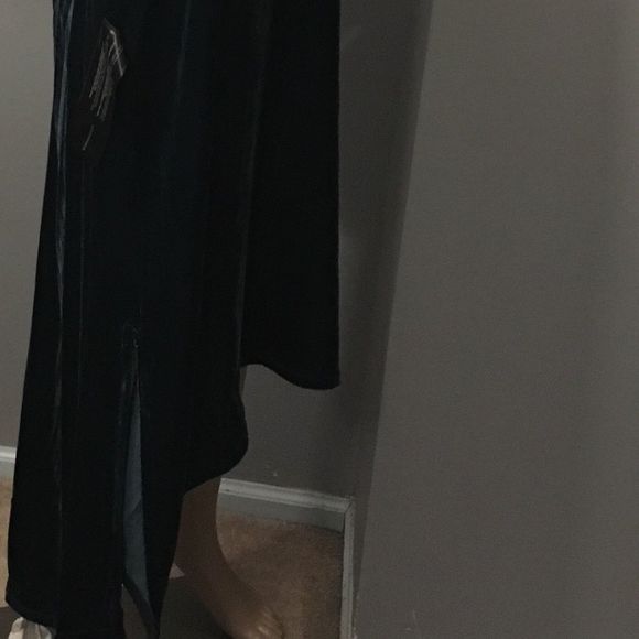 NWT $298 BCBGMAXAZRIA | Elana | Velvet Dress | Lined | in Midnight Teal - Picture 10 of 15